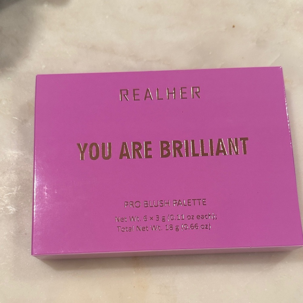 RealHer You Are Brilliant Blush Palette - Pink and Gold